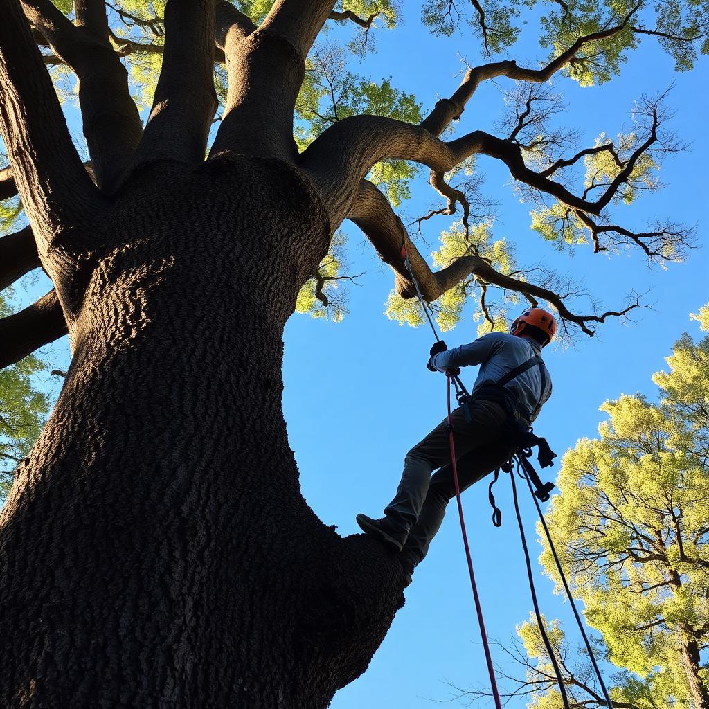 Seilklettertechnik im Baum